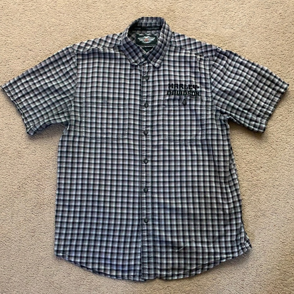 Harley-Davidson Mens Short Sleeve Shirt 96652-12VM